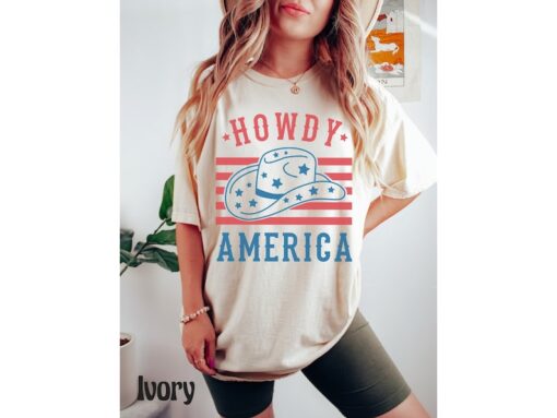 Comfort Colors® Howdy America Shirt, 4th of July Tee