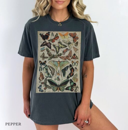 Vintage Butterfly Poster Comfort Colors Graphic Tee