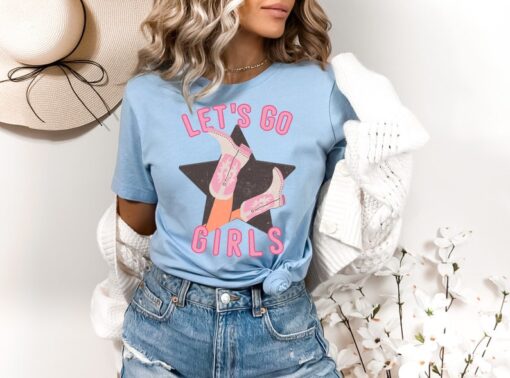 Let's Go Girls Child Shirt, Kids Graphic Tee, Rodeo Graphic Tee
