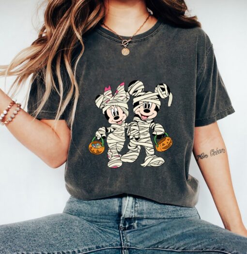 Disney Mickey and Minnie Mummy Halloween T-Shirt