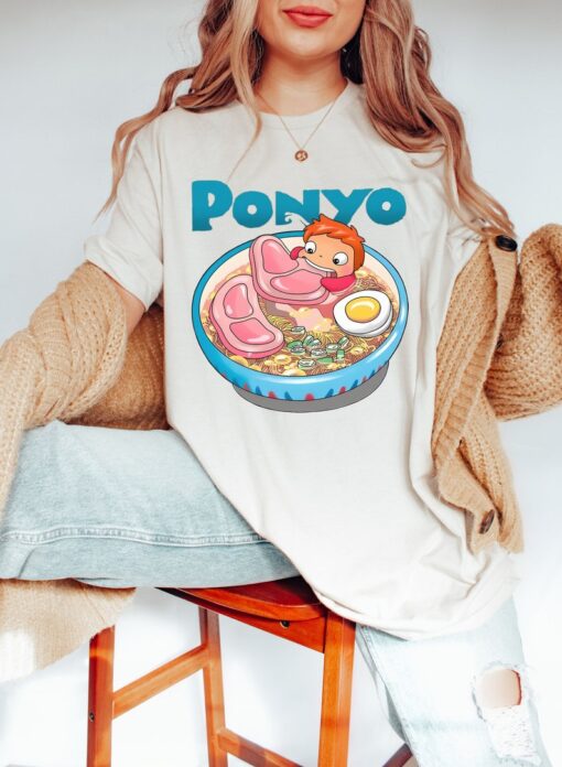 Studio Ghibli Ponyo Y2K Shirt, Howls Moving Castle Vintage Sweatshirt