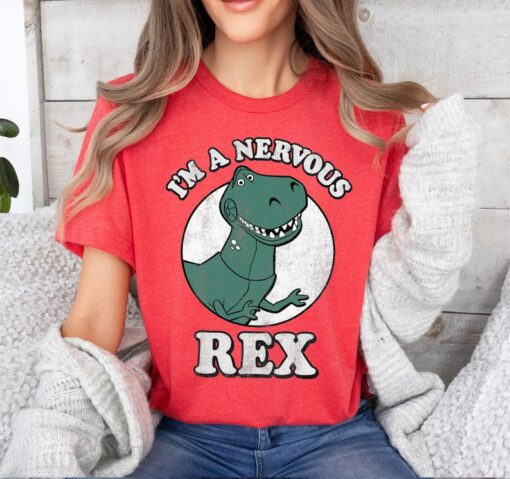 Disney Pixar Toy Story I'm A Nervous Rex Dinosaur T-Shirt