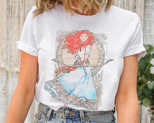 Disney Brave Merida Watercolor Nouveau Graphic T-Shirt