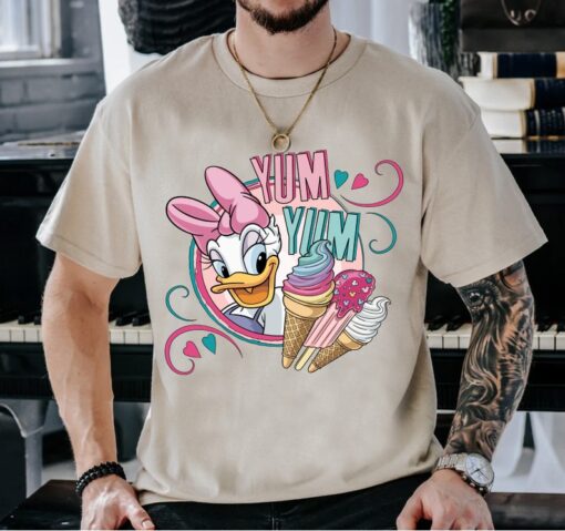 Disney Yum Yum Daisy Duck Portrait T-Shirt, Mickey and Friends