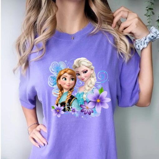 Comfort Colors® Disney Frozen Sisters Shirt, Elsa And Anna T-Shirt