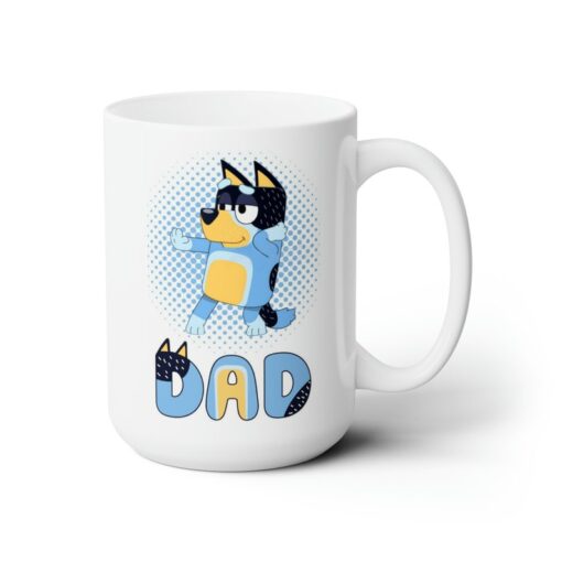 Bandit Heeler Ceremic Mug 15 oz, Bluey Mug, Bluey Dad Coffee Cup