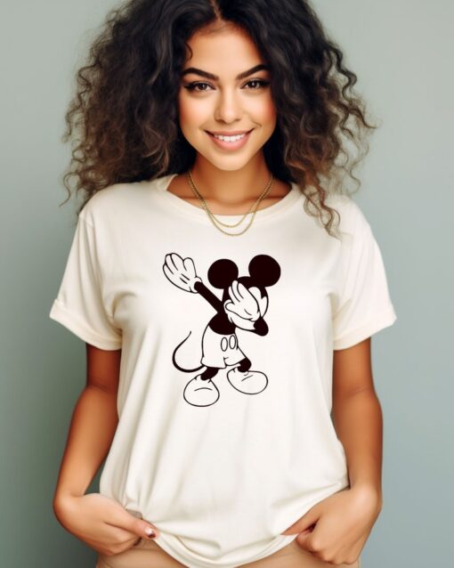 Disney Rock And Roll Shirt, Dabbing Mickey T-Shirt, Mickey Ears