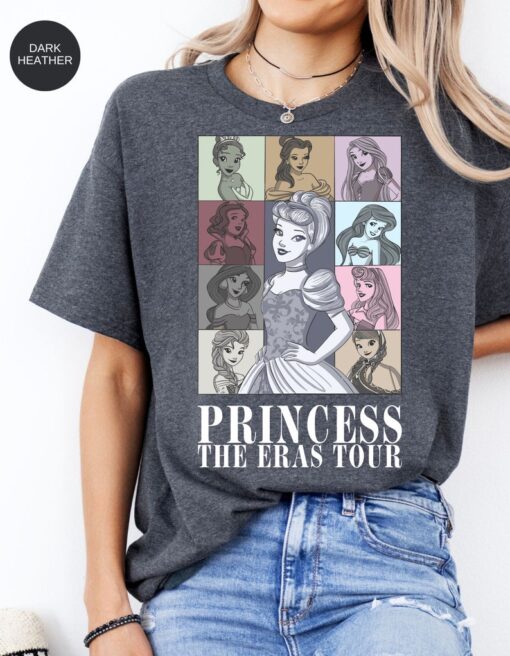 Princess Eras Tour: A Magical Journey with Disney Royalty Cotton Tee