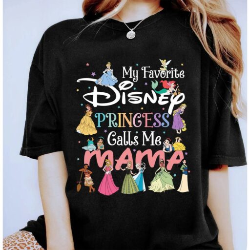 My Favorite Princess Call Me Mama Shirt, Disney Princess Mom Shirt