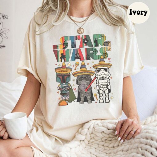 Vintage Disney Star Wars Matching Cinco De Mayo Shirt
