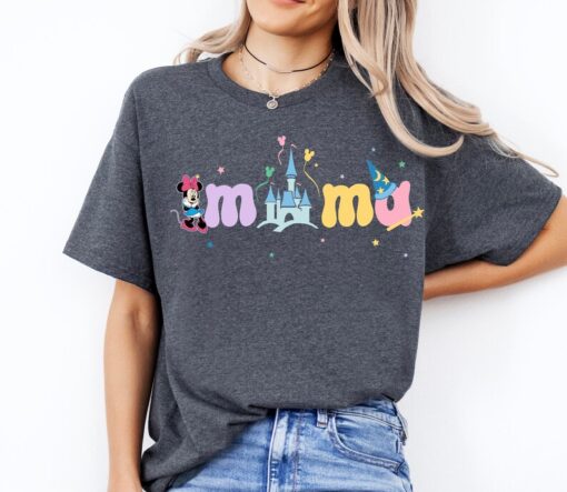 Disney Minnie Mama Castle Shirt, Mom Squad Disney Castle Shirts