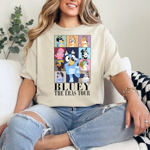 Bluey The Eras Tour Tee shirt, Tee shirt for kids, Bluey tee shirt