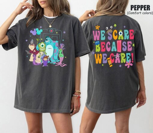 We Scare Because We Care Shirt, Monster Inc Shirt, Pixar Shirt