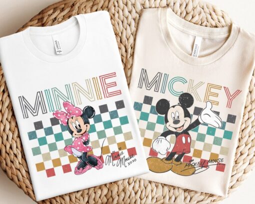 Vintage Mickey Minnie Shirt, Mickey Mouse Shirt, Retro Minnie Shirt