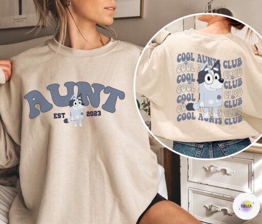 Aunt Trixie Cool Club Shirt | Bluey Auntie Shirt, Bluey Family Shirt