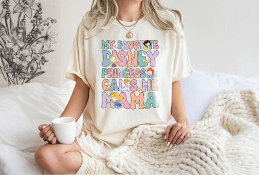 My Favorite Disney Princess Calls Me Mama Shirt, Princess Mom Tshirt