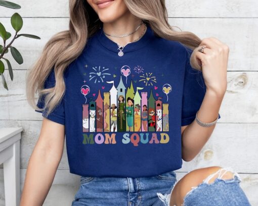 Mom Squad Disney Castle Shirts, Disney Mom Shirt