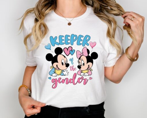 Mickey and Minnie Gender Reveal Shirt