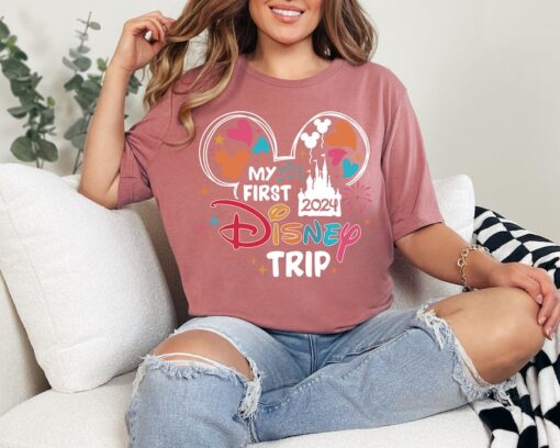 My First Disney Trip 2024 Shirt, Disneyland My First Trip Shirt