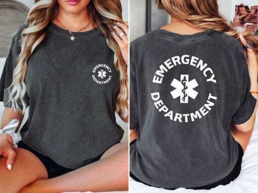 Emergency Department Comfort Colors T-Shirt, Emergency Nurse Shirt