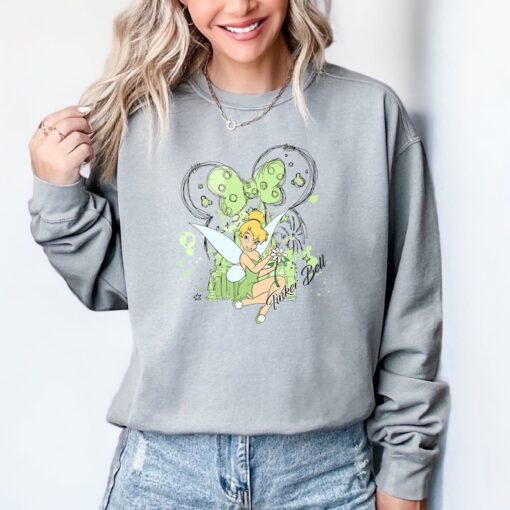 Tinkerbell Mickey Ear Disney Comfort colors T-Shirt