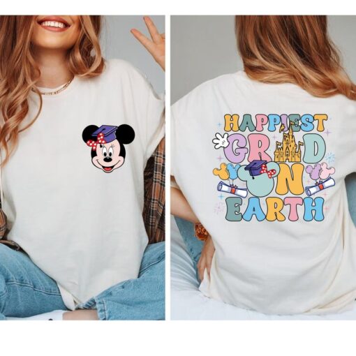 Comfort Colors® Minnie Graduation Shirt, Happiest Grad Shirt