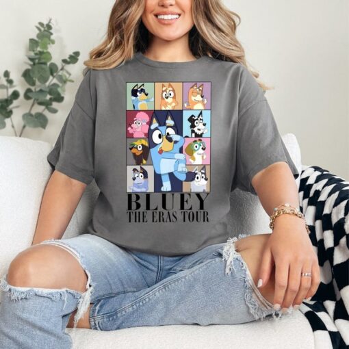 Bluey The Eras Tour Tee shirt, Tee shirt for kids, Bluey tee shirt