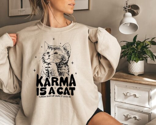 Karma Is A Cat Shirts, Taylor Eras Cat Lover T-Shirt