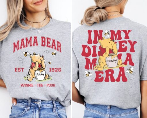 In My Disney Mama Era Shirt, Mama Pooh Bear T-Shirt, Disney Mama Tee