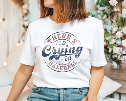 There's No Crying In Baseball Shirt, Baseball Mom Shirt