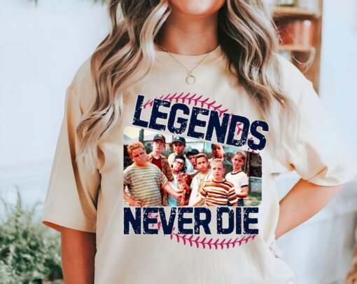 Sandlot Baseball Shirt, Legends Never Die
