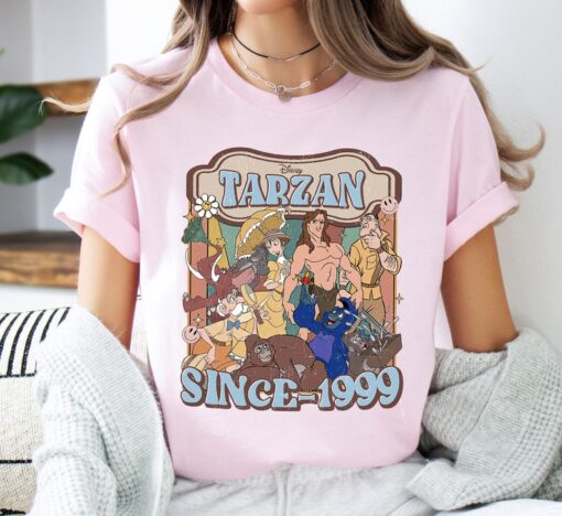 Disney Vintage Tarzan Since 1999 Shirt, Tarzan and Jane Shirt