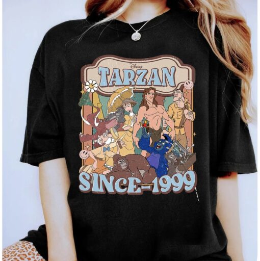 Disney Vintage Tarzan Since 1999 Shirt, Tarzan and Jane Shirt