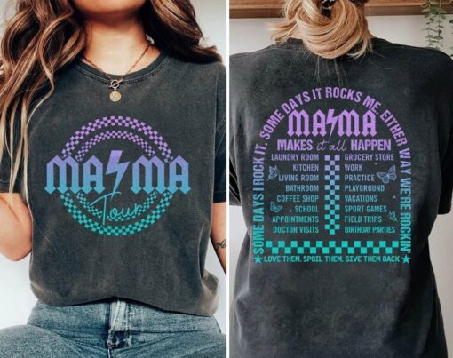 The Mama Tour Shirt, Comfort Colors Motherhood Shirt