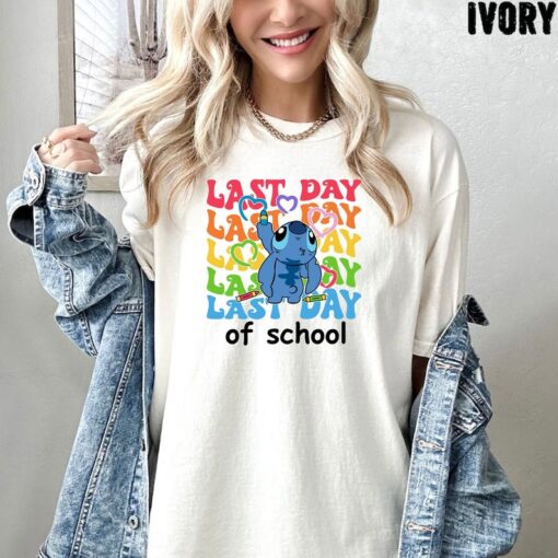 Comfort Colors® Stitch Last Day Of School Shirt, Cute Stitch Shirt