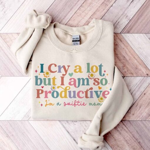I Cry A Lot But I Am So Productive TS Shirt, TS Song Lyrics Tee