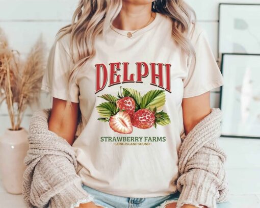 Delphi Strawberry Farms Shirt, Book Lover Graphic Shirt