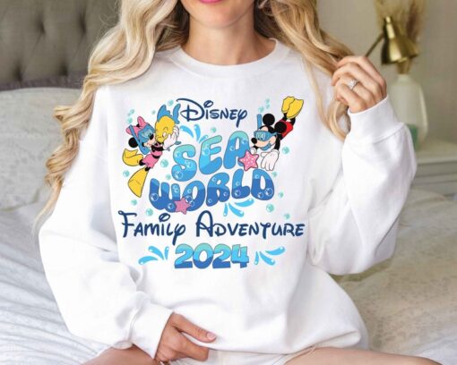 Disney Sea World Shirt, Mickey and Minnie Sea World Shirt