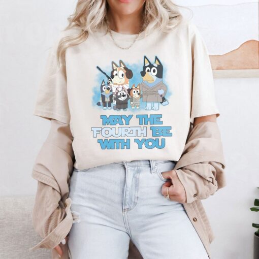 Bluey May The 4th Be With You Shirt, Bluey Shirt