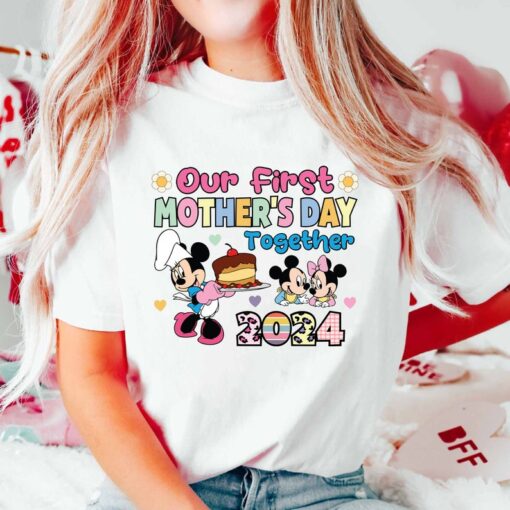 Our First Mothers Day Together 2024 Shirt, Disnyye Mama Shirt