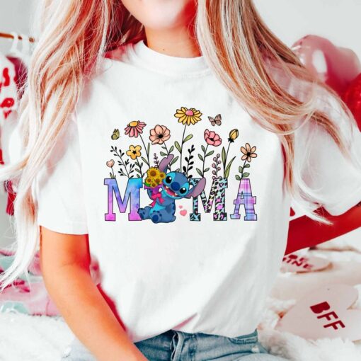 Wildflower Disnyye Mama Shirt, Disnyye Mama Shirt, Mama Stiitchh Shirt