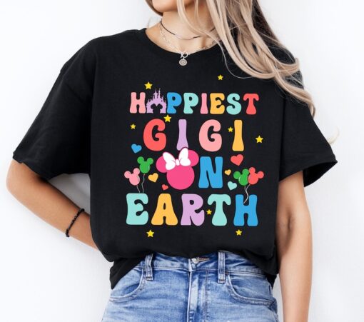 Happiest GIGI On Earth Shirt, Mom Squad Disney Shirts