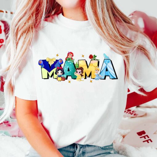 Disnyye Princess Mama Shirt, Disnyye Mama Shirt, Mama Shirt