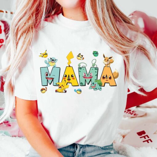 Pokeemonn Mama Shirt, Disnyye Mama Shirt, Mama Shirt