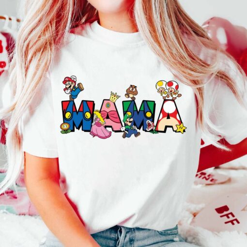 Super Maarrio Mama Shirt, Disnyye Mama Shirt, Mama Shirt