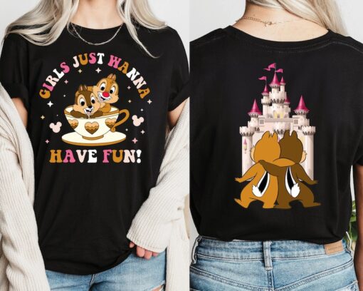 Girls Just Wanna Have Fun Shirt, Chip and Dale Best Friends Shirt