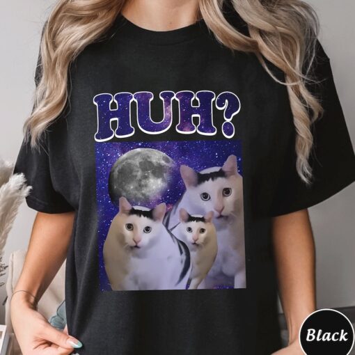 Huh Meme Cat Shirt , Trending Unisex Tee Shirt, Unique Shirt Gift