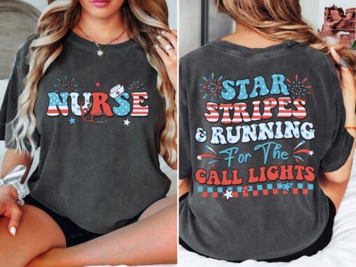 4th July Nurse Comfort Colors Shirt