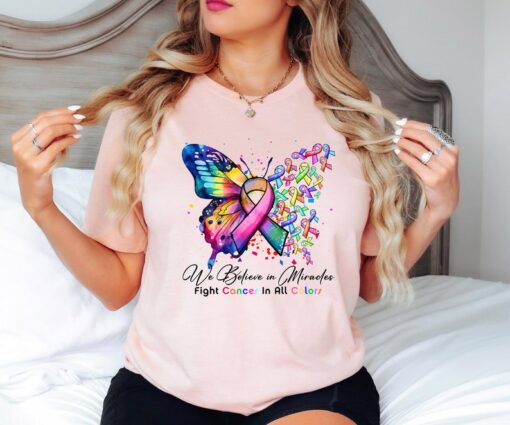 Cancer Warrior Gift, Cancer Survivor Outfit, Family Support T-Shirt