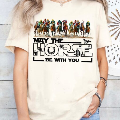 Kentucky Derby May The Horse Be With You 2024 Tee, Run For The Roses